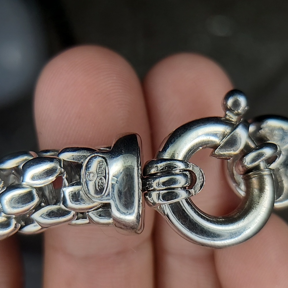 STERLING SILVER POPCORN NECKLACE AND BRACELET$1'000 RETAIL PRICE - Picture 7 of 7